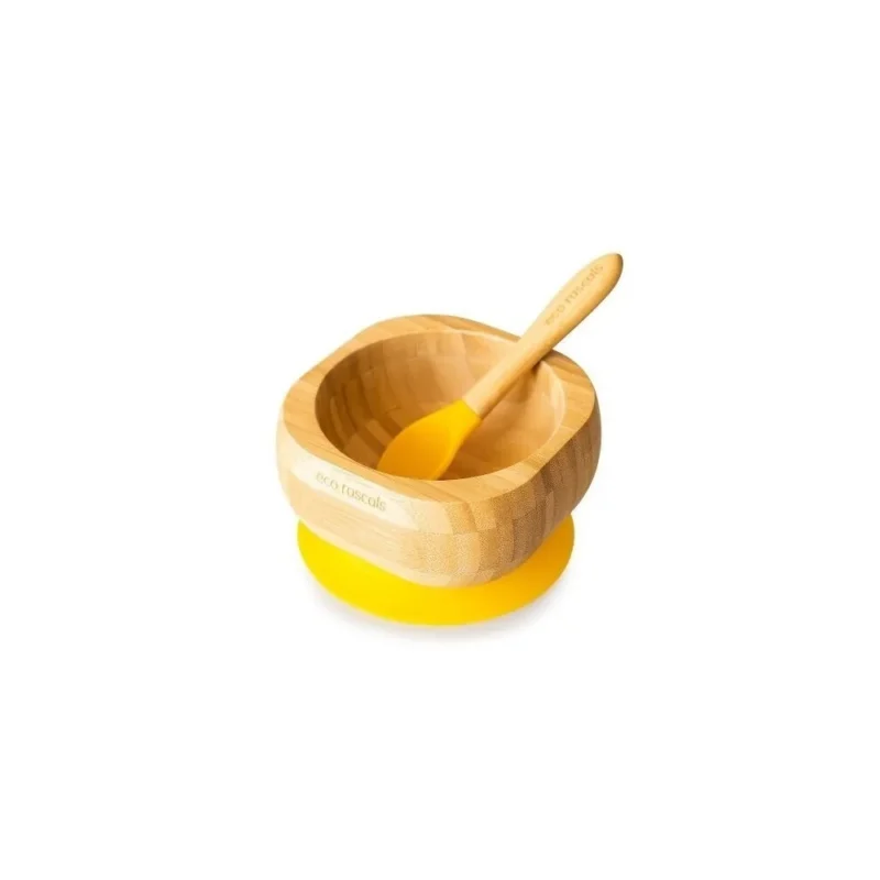 Eco Rascals Bamboo Owl Plate Weaning Set