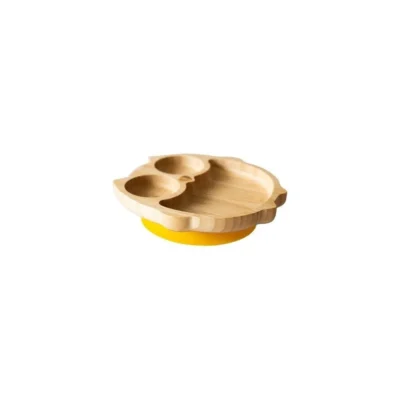 Eco Rascals Bamboo Owl Plate Weaning Set