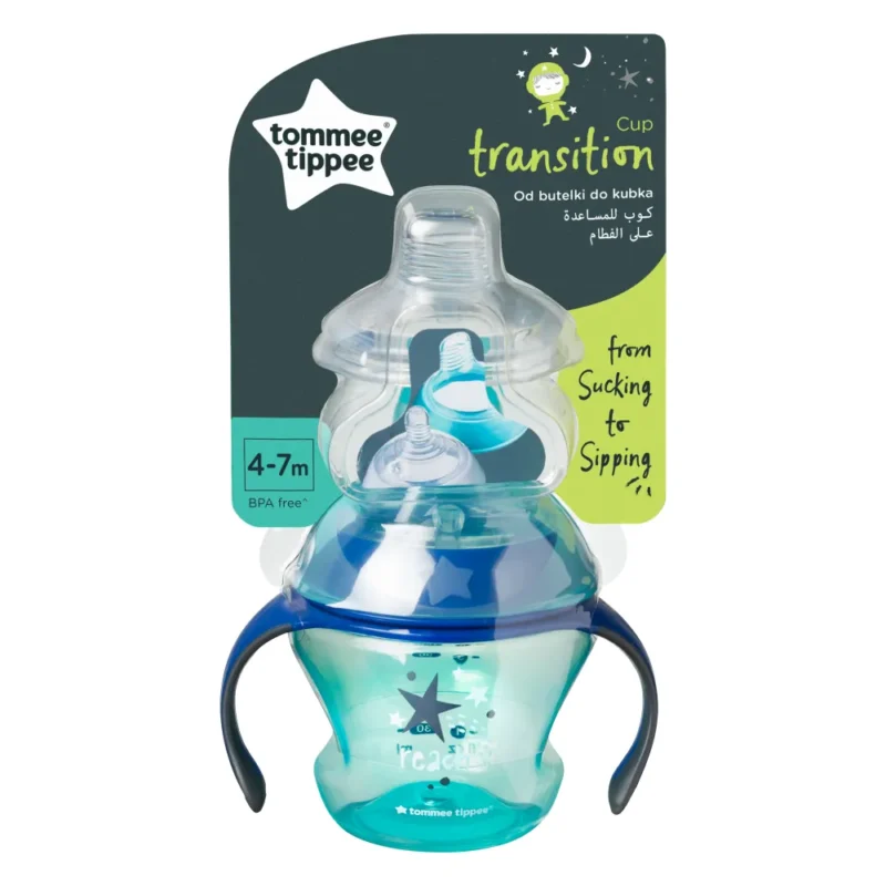 Tommee Tippee Transition Cup 4m Blue 150ml