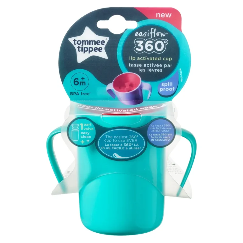 Tommee Tippee Easiflow 360 Lip Activated Cup 6m+