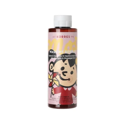 Korres Kids Wash Me Berries Σαμπουάν & Αφρόλουτρο
