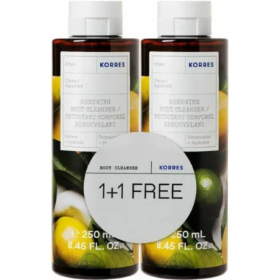 Korres Αφρόλουτρο Κίτρο 250ml 1+1 Δώρο