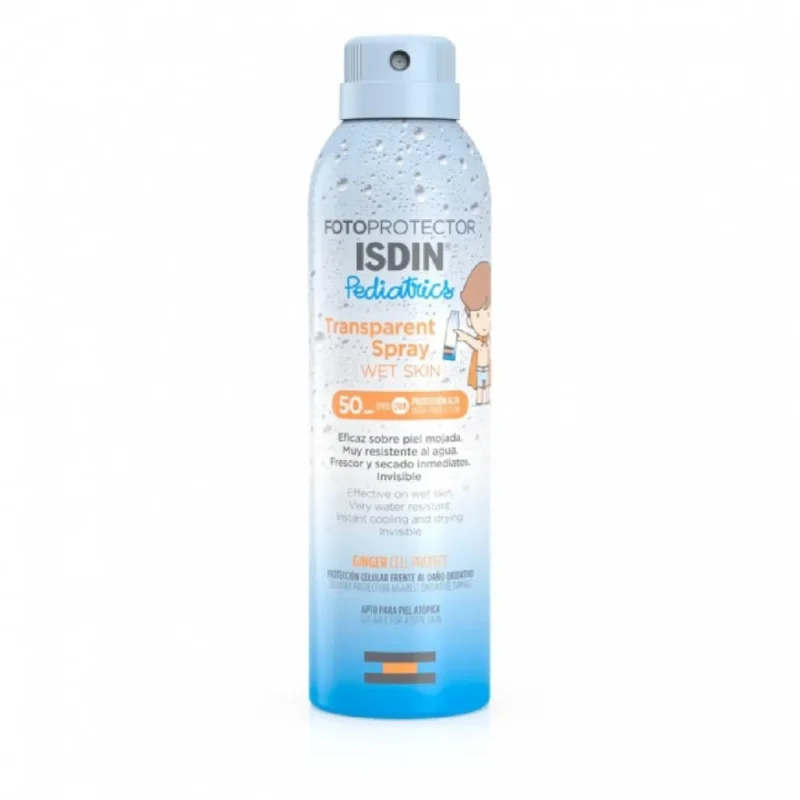 ISDIN Pediatrics Transparent Spray Wet Skin SPF50