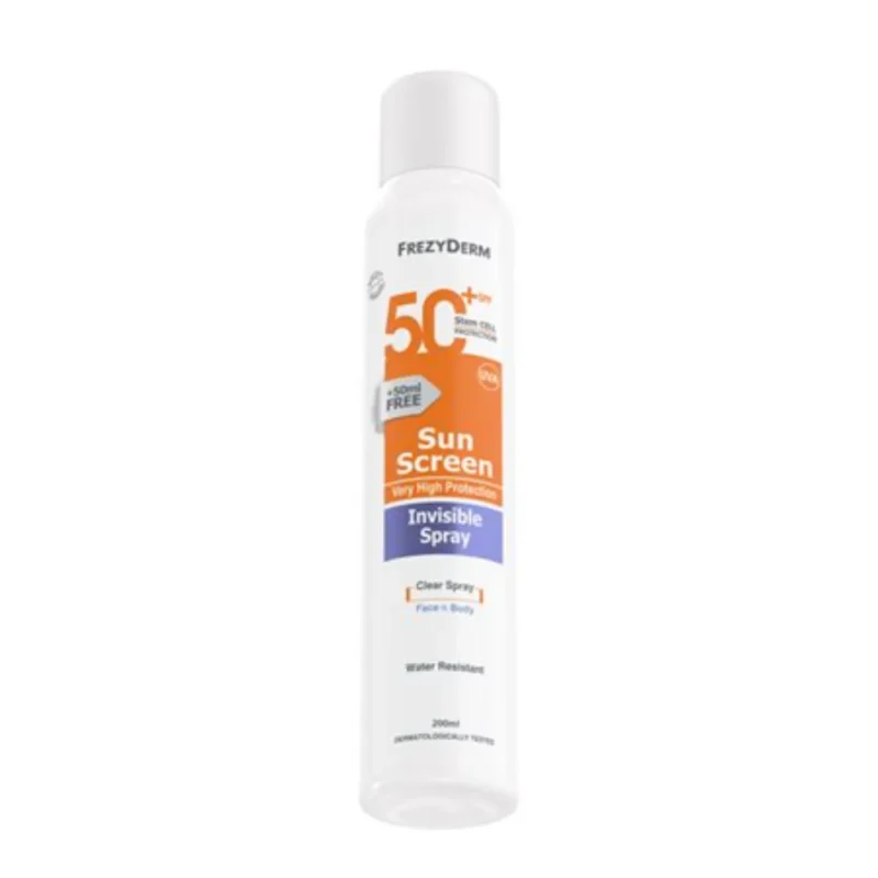 Frezyderm SUN SCREEN INVISIBLE SPRAY SPF 50+