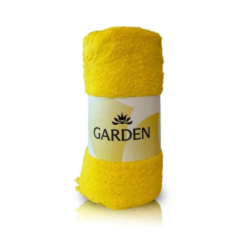 GARDEN Cotton Beach Towel Κίτρινη