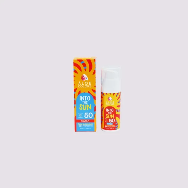 Aloe Colors INTO THE SUN Face Sunscreen Tinted 50spf