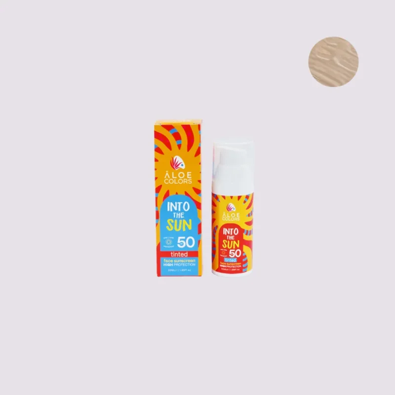 Aloe Colors INTO THE SUN Face Sunscreen Tinted 50spf