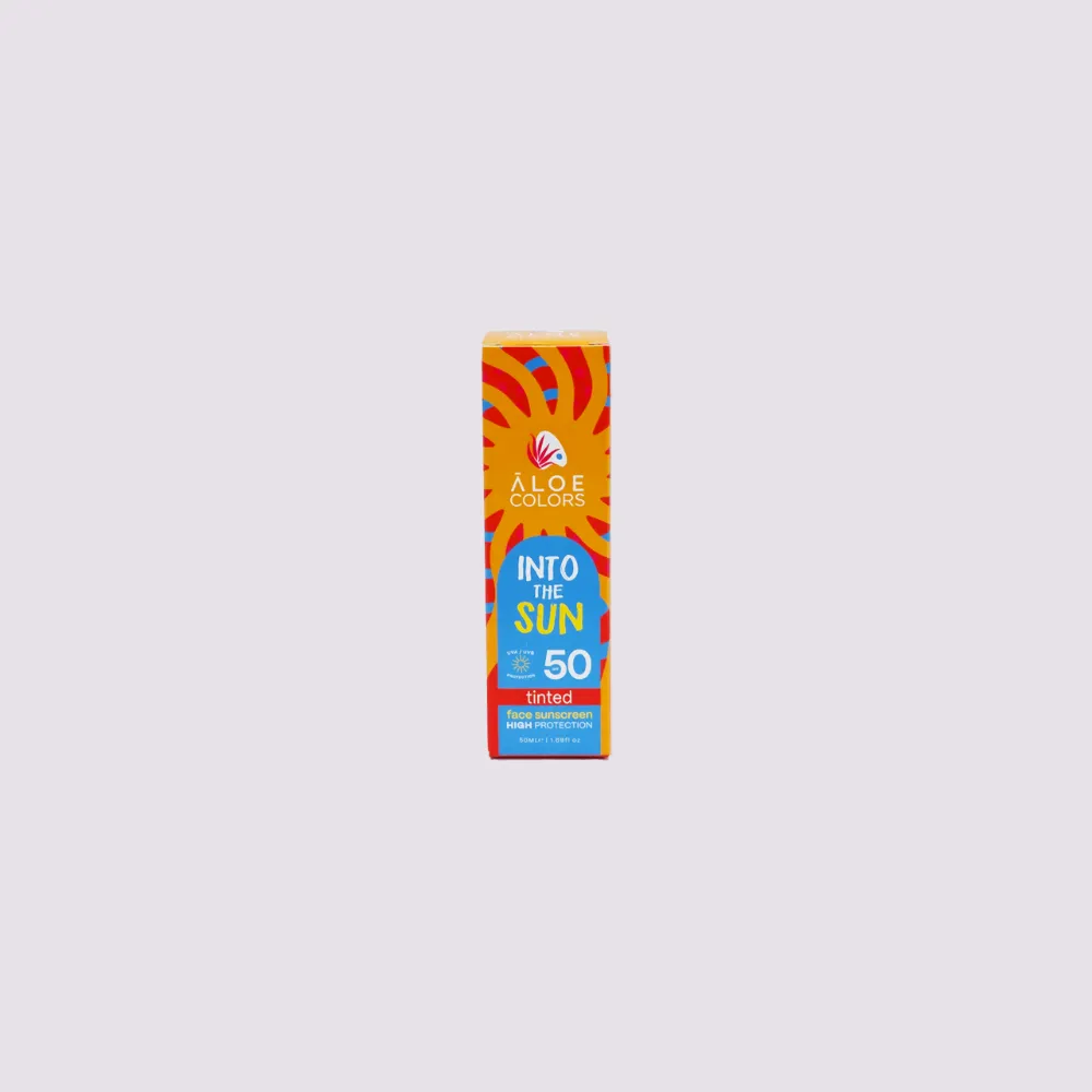 Aloe Colors INTO THE SUN Face Sunscreen Tinted 50spf
