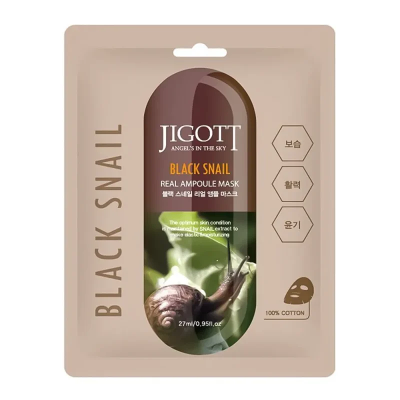Jigott Black Snail Real Ampoule Mask 