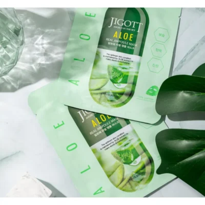 Jigott Aloe Real Ampoule Mask