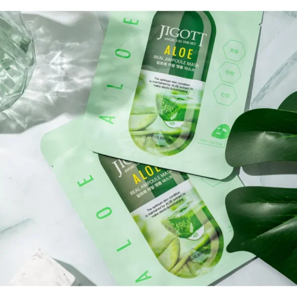 Jigott Aloe Real Ampoule Mask