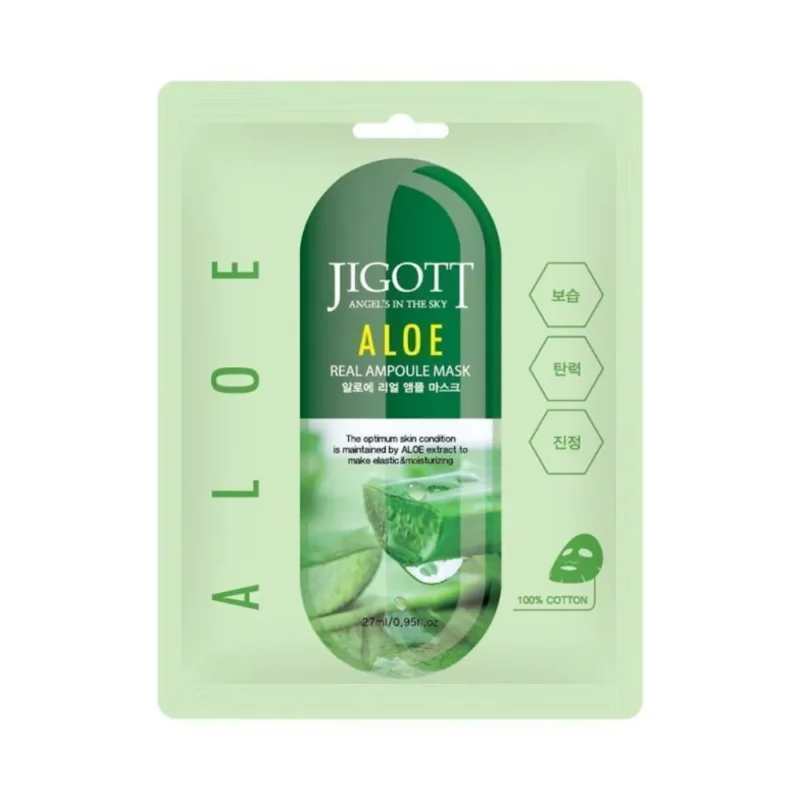 Jigott Aloe Real Ampoule Mask