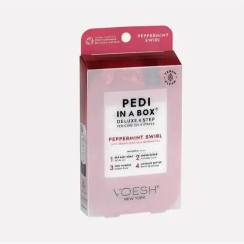 Voesh Pedi In A Box Peppermint Swirl
